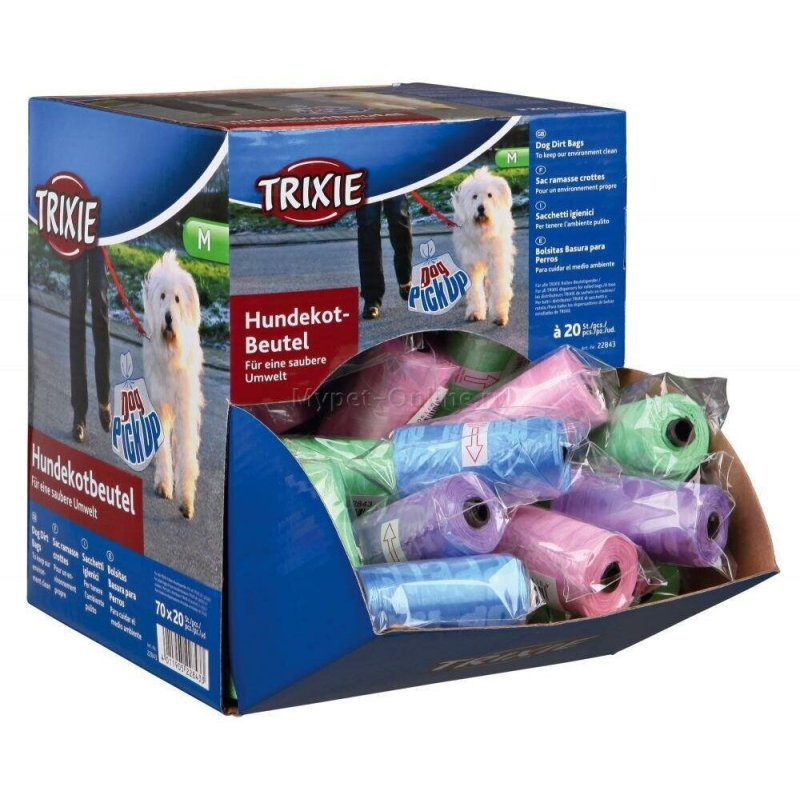 Trixie Пакеты одноразовые для уборки за собаками (М), 1х20 пак 