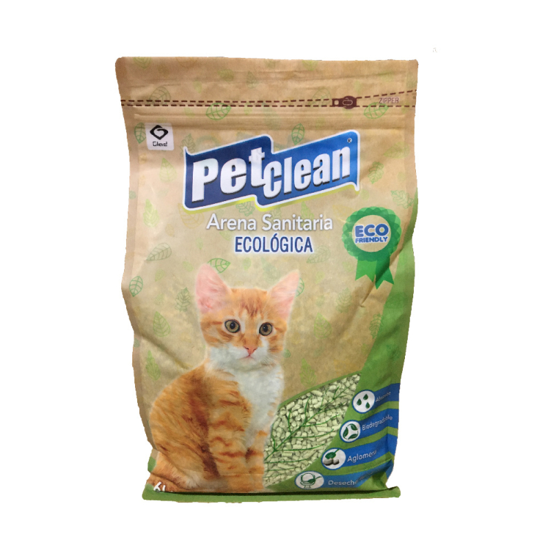 Pet Clean ToFu наполнитель соевый ЗЕЛЁНЫЙ ЧАЙ, 6л (2,5кг)