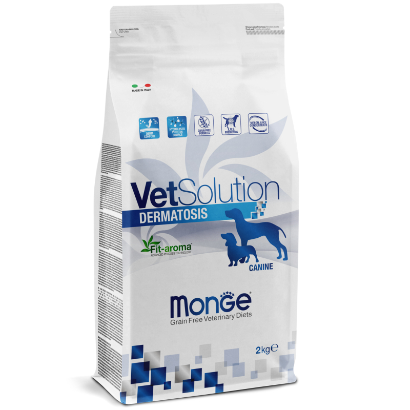 Ветеринарная диета Monge VetSolution Dog Dermatosis Дерматозис для собак при заболеваниях кожи 