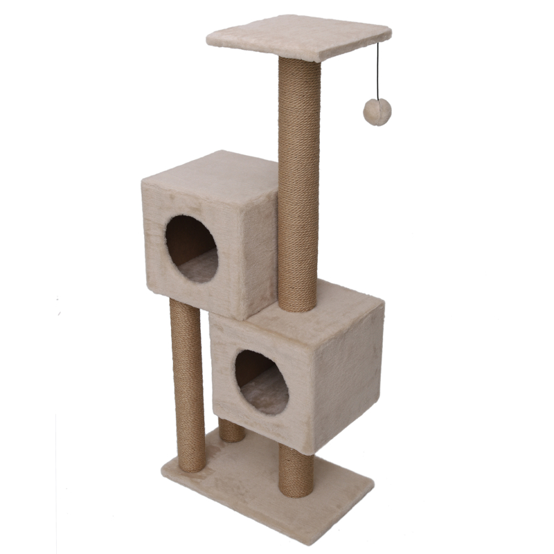 Cat-House "Двойной домик" Когтеточка для кошек (джут), 127см 