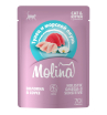 Molina влажный корм для котят и кошек, соус (тунец, морской окунь) 70гр