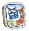 Happy Cat Rind & Wildlachs Paté Мясной паштет из альпийской говядины и дикого лосося для кошек, 100 гр