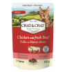 Chat&Chat влажный корм для кошек (курица, говядина) 100гр