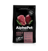 AlphaPet сухой корм  для взрослых собак средних пород, с говядиной и потрошками,2кг