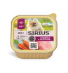 SIRIUS консервы для собак малых и средних пород (индейка и морковь) 100гр