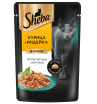 Sheba Корм консервированный полнорационный для кошек (курица, индейка в соусе), 0,075кг