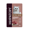 Мираторг Extra Meat влажный корм для стерилизованных кошек желе (говядина) 80 гр
