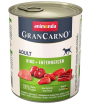 Gran Carno Adult консервы с говядиной и сердцем утки 800гр