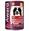 Award Dog Паштет для взрослых собак (Говядина с бататом), 400гр
