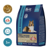 Brit Premium Корм сухой для собак с чувствительным пищеварением (ягненок, индейка) 1кг