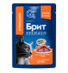 Brit Корм консервированный для стерилизованных кошек (лосось в соусе), 85г