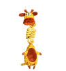 Игрушка Mr.Kranch для собак Жираф с карманами под лакомство,желтая, 36 см