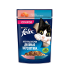 Felix Корм консервированный для кошек двойная вкуснятина (лосось,форель в желе), 75г
