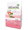 Unica Natura сух. корм 7,5кг д/собак мелких пород, с лососем, рисом и горохом