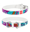 Collar Waudog Поводок для собак (рисунок лето, белый)