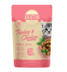 Nature's Protection ARATON Kitten влажный корм для котят, кусочки в соусе (индейка, курица) 85гр