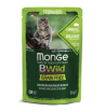 Monge Cat BWild GRAIN FREE для стерилизованных кошек, беззерновой, из мяса дикого кабана с овощами, 85гр