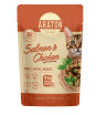 Nature's Protection ARATON Adult влажный корм для кошек всех пород, кусочки в соусе (лосось,  курица) 85гр