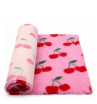 Коврик меховой ProFleece Вишенки 1х1,6м розовый/красный/зелёный