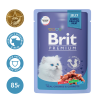 Brit Корм консервированный для котят (телятина с морковью в желе), 85г