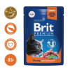 Brit Корм консервированный для стерилизованных кошек (лосось в соусе), 85г
