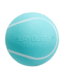 Playology жевательный мяч SQUEAKY CHEW BALL для собак средних и крупных пород с пищалкой и с ароматом арахиса, цвет голубой, 8 см