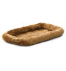 Лежанка MidWest Pet Bed для собак и кошек меховая 55х33 см, коричневая