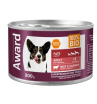 Award Dog Паштет для взрослых собак (Говядина с морковью), 200гр