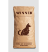 Мираторг Winner сухой корм  для кошек всех пород с говядиной,15кг