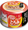 INABA ЧАО ТОРОМИ консерва для кошек куриное филе, тунец Магуро с гребешком 80гр