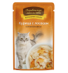 Деревенские лакомства Корм консервированный для кошек (курица с лососем в нежном желе), 70г