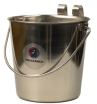 Ведро Mr.Kranch из нержавеющей стали с креплением для клеток и вольеров,6,8 л