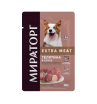 Мираторг Extra Meat влажный корм для взрослых собак всех пород соус (телятина) 85г
