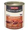 Animonda Gran Carno Adult консервы для собак с сердцем домашней птицы 800гр