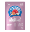 Molina влажный корм для котят и кошек, соус (тунец, креветки) 70гр