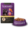 Yumster  для кошек с лососем и льном в соусе для здоровья кожи и шерсти,85г