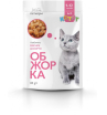 ОБЖОРКА пресерва 85г для кошек, кусочки в соусе, с курицей и уткой