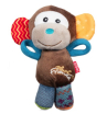 Gigwi Игрушка для собак Обезьянка с пищалкой 16см, серия PLUSH FRIENDZ
