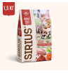 SIRIUS сухой корм для кошек Мясной рацион 1,5кг