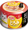INABA ЧАО ТОРОМИ консервы для кошек куриное филе, тунец Магуро, кальмар 80гр