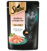 Sheba Корм консервированный полнорационный для кошек (форель, креветки в соусе), 0,075кг