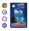 Brit Корм консервированный для взрослых кошек (треска в соусе), 85г
