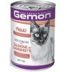 Gemon Cat Adult Salmon/Shrimps  для кошек кусочки с лососем и креветками ,415г