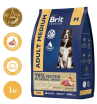 Brit Premium Medium Корм сухой для собак средних пород (индейка, телятина), 1кг