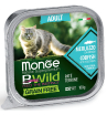 Влажный корм Monge Cat BWild GRAIN FREE для кошек, беззерновой, из трески с овощами, консервы 100 г