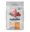AlphaPet Superpremium Monoprotein сухой корм для взрослых собак мелких пород с индейкой 500 г