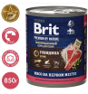 Brit Консерва для собак (говядина, рис), 850г