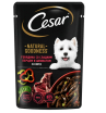 Cesar Goodness консервированный для взрослых собак всех пород,Говядина со сладким перцем и шпинатом, 80г