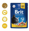 Brit Корм консервированный для взрослых кошек (лосось, форель), 85г