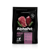 AlphaPet сухой корм для взрослых кошек, с говядиной и печенью,0,4кг